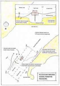 Pelican Point Dredging Transiting Procedures (click on image to see it full-size) Pelican Point Dredging Transiting Procedures (click on image to see it full-size)