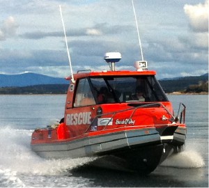 Break O'Day responding to a call in earlier times
