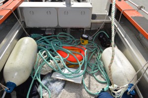Break O'Day towards the stern