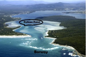 The St Helens barway and Pelican Point
