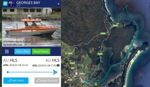 Track to Binalong Bay where the survivors were transferred from Mure's Diana